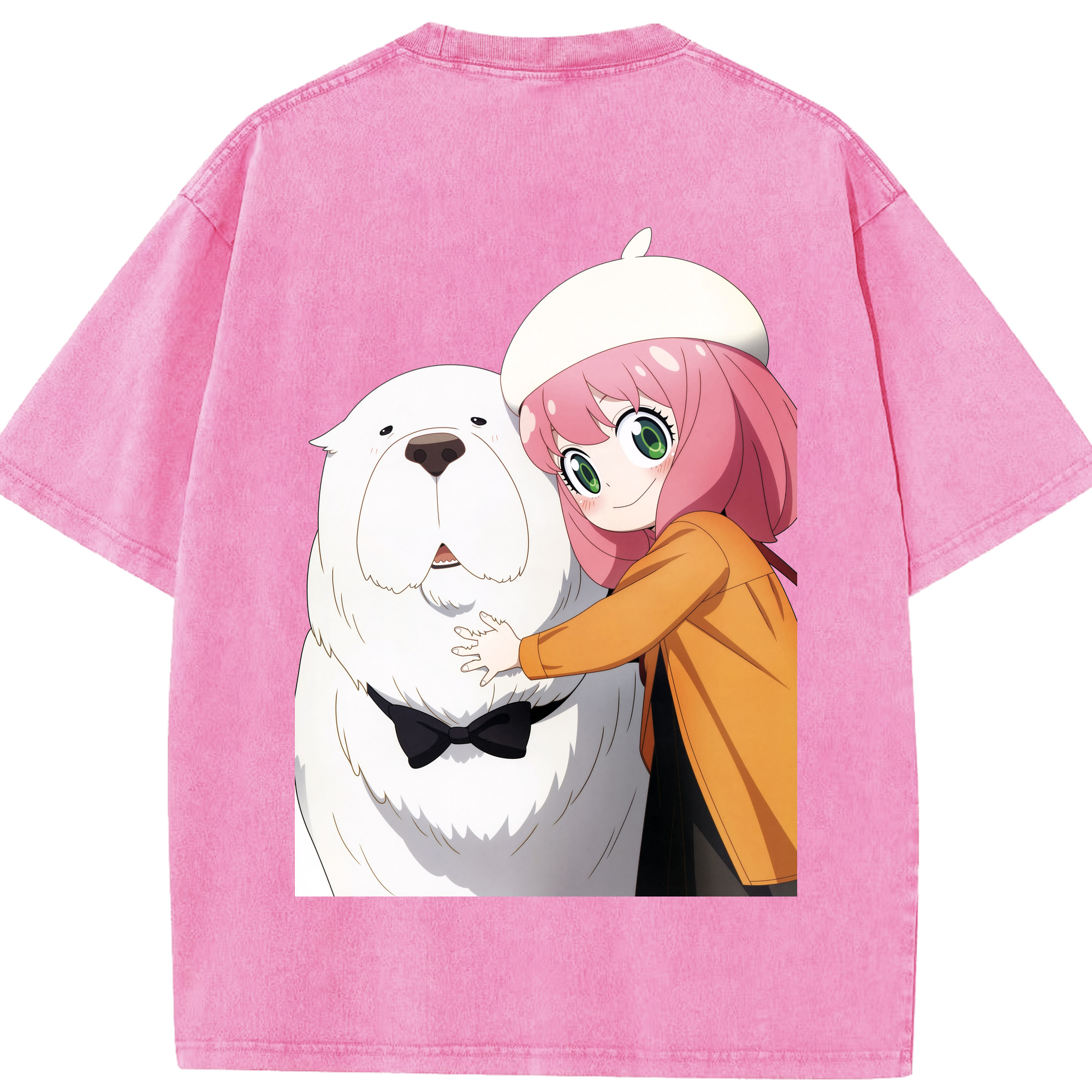 （画像用） SPY×FAMILY间谍家家酒 綿100% ヴィンテージ風 半袖Tシャツ（背面プリント）